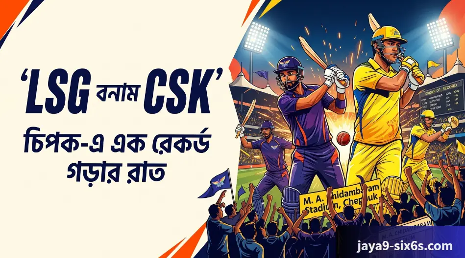 LSG vs CSK : Chepauk - এর এক রেকর্ড গড়ার রাত 1 LSG vs CSK A Chepauk Night of Records